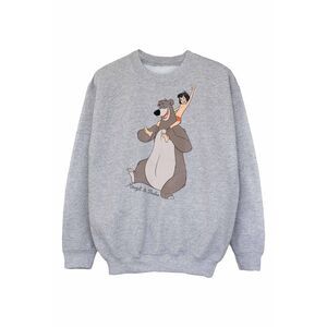 Jungle Book Boys Classic Mowgli And Baloo Sweatshirt / Sports Grey